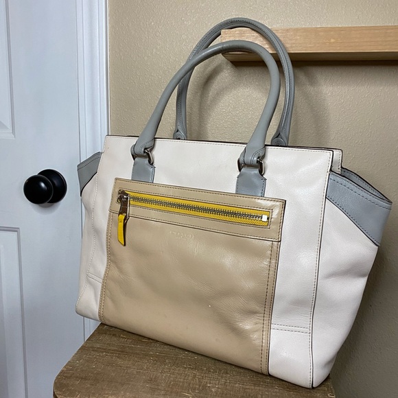 Coach Large Colorblock Zip Handbag - Picture 3 of 11